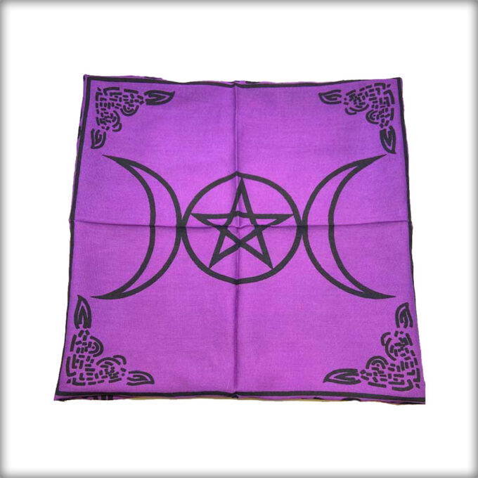 Triple Moon Pentagram Altar Cloth Rebel Satori Press And Arabi Manor