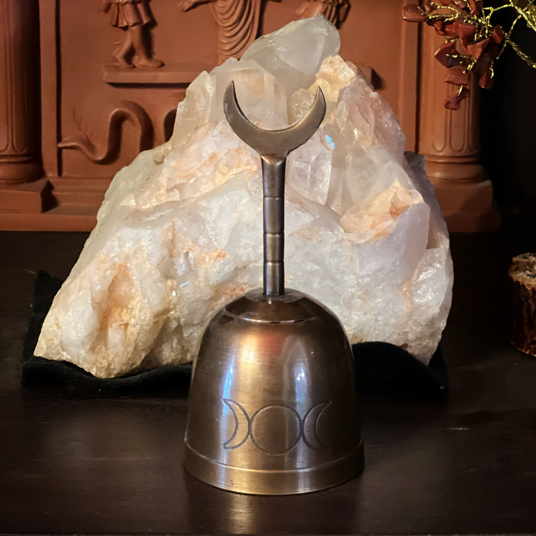 Triple Moon Altar Bell - Rebel Satori Press & Arabi Manor